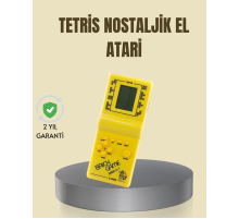 Taşınabilir Tetris Oyunu El Konsolu – Dayanıklı Plastik, Pil ile Çalışan Retro Oyun Aleti