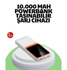 10000 mAh Hızlı Şarj Destekli Powerbank – Hafif, Kompakt ve Güvenli