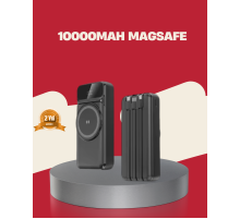 Kablosuz 15W Şarj Destekli 10000 mAh Taşınabilir Powerbank – Hızlı Şarj Özellikli