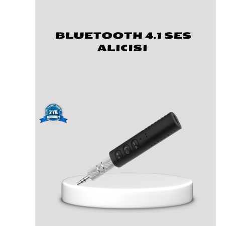 Bluetooth 4.1 Müzik Alıcısı 3.5mm Aux Girişli Mini Kablosuz Adaptör