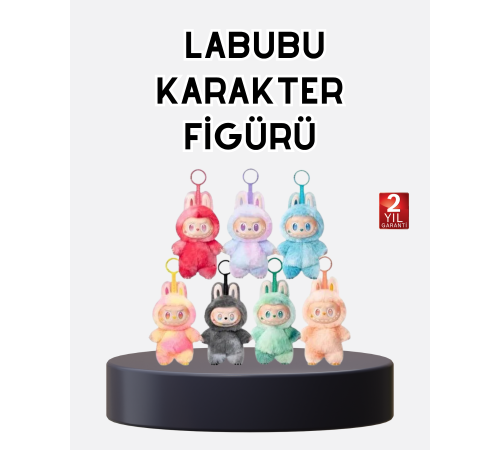 Labubu Koleksiyonluk Peluş Oyuncak – Yumuşak Kumaşlı, Dekoratif Tasarım, Hediyelik