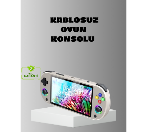 HD Çıkış Destekli Taşınabilir Oyun Konsolu – 5 İnç IPS Ekran, RGB Işıklı