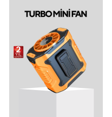 Dijital Ekranlı Turbo Mini Fan – 3 Kademeli Hız, Sessiz Çalışma ve Type-C Şarj