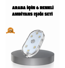 Manyetik Araba İçi Ambiyans LED Işık Seti – Kolay Montajlı ve Kablolara Gerek Yok