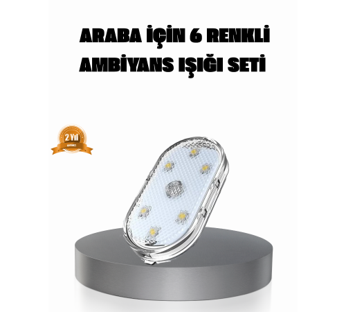 Manyetik Araba İçi Ambiyans LED Işık Seti – Kolay Montajlı ve Kablolara Gerek Yok