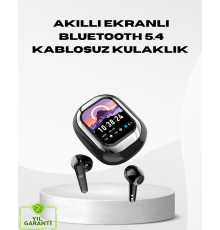 Akıllı Ekranlı Kablosuz Kulaklık – Gürültü Engelleme ve HD Ses Deneyimi