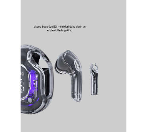 Bluetooth 5.3 TWS Kulaklık Gürültü Engelleyici Üçlü Mikrofonlu Ergonomik Tasarım