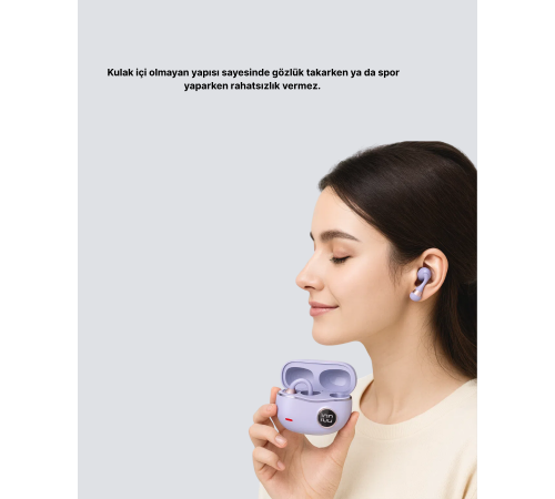 Bluetooth YXG10 Kulak Arkası Tasarım Cilt Dostu Silikon Hafif Yapı