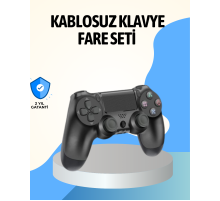 PS4 Uyumlu Kablosuz Oyun Kolu Ergonomik Çift Titreşimli