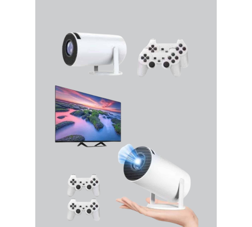 Projeksiyon Cihazı 4K Destekli Kablosuz Bağlantılı Bluetooth 5.0