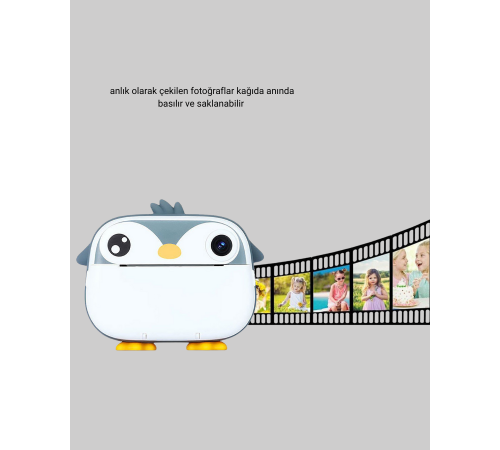 Mini Çocuk Kamera Anında Baskı Özellikli HD Video Termal Yazıcılı