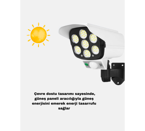 Solar Bahçe Aydınlatması Su Geçirmez IP66 PIR Sensörlü Uzun Çalışma Süreli