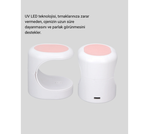 Mini Oje Kurutma Cihazı 16W LED UV Hızlı Kurutma Taşınabilir Kompakt