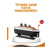 7 Renk Ortam Işıklı Dekoratif Gemi Tasarım Hava Nemlendirici Difüzör