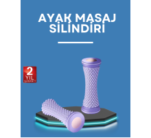 Ayak Masaj Rulosu Akupresur Silindir Kas Gevşetici Taşınabilir