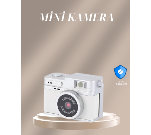 Cep Boy Vintage Dijital Kamera LED Destekli Full HD Video