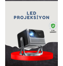 Smart Projector Android TV Dolby Sesli WiFi Bluetooth