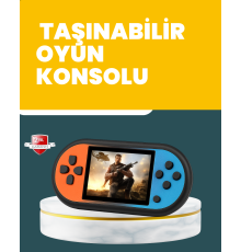 520 Oyunlu Mini Oyun Konsolu AV Çıkışlı HD LCD Ekranlı