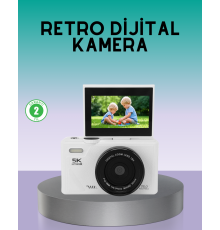 WiFi Bağlantılı 5K Ultra HD Dijital Kamera 75MP Otofokus