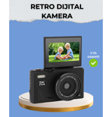 Taşınabilir Dijital Kamera 5K 75MP Stabilizasyonlu 18x Zoom Otofokus