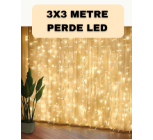 Dekoratif 3x3 LED Perde Işık Şelale Tasarım Enerji Tasarruflu