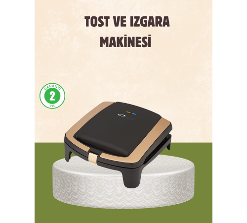 Tost Makinesi Isı Kontrollü 4 Dilim Kapasiteli