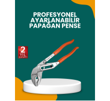 Çelik Alaşımlı Ayarlı Papağan Pense Yalıtımlı Sap