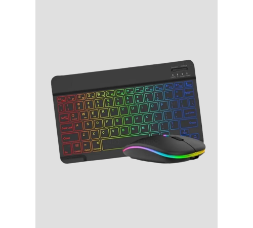 Aydınlatmalı Türkçe Q RGB Klavye Sessiz ve Dayanıklı Tuş Takımı