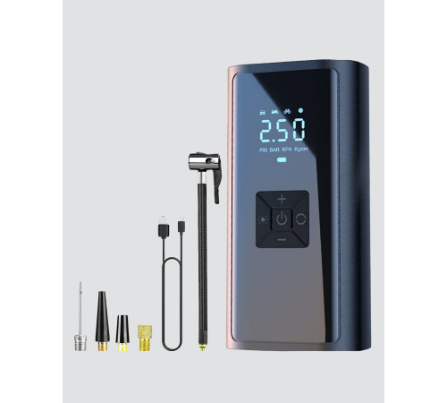 Kablosuz Dijital Lastik Şişirme Pompası LED Işıklı 80W