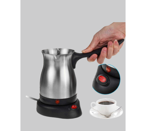 800W Paslanmaz Elektrikli Cezve Gizli Rezistans ve Ergonomik Kulp