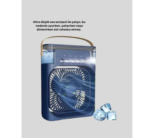 Sessiz Çalışan Turbo Fan Güçlü Hava Akışlı Masa Üstü Vantilatör