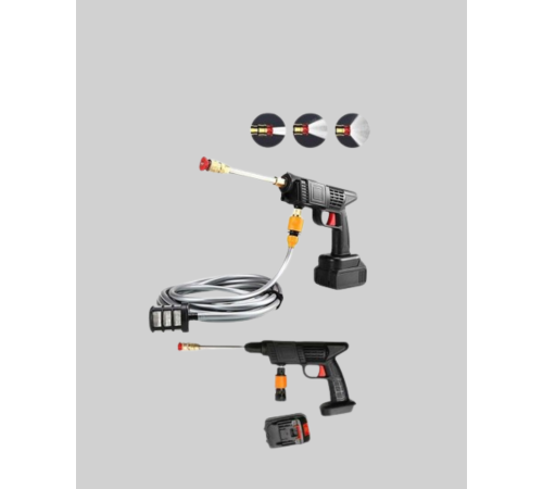 21V Akülü Basınçlı Yıkama Makinesi Çift Akülü ve Hızlı Şarj Özellikli