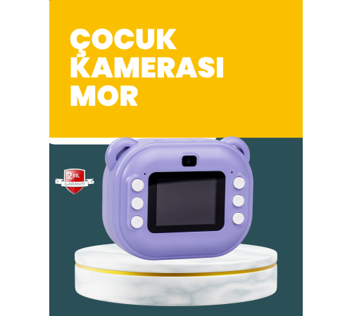 Çocuklar İçin Şipşak Baskı Kamera – 18 Efektli, Oyun ve Müzik Özellikli