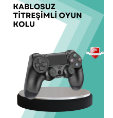 Kablosuz PS4 Oyun Kolu – Çift Titreşimli Motor, Uzun Pil Ömrü ve Hassas Kontrol