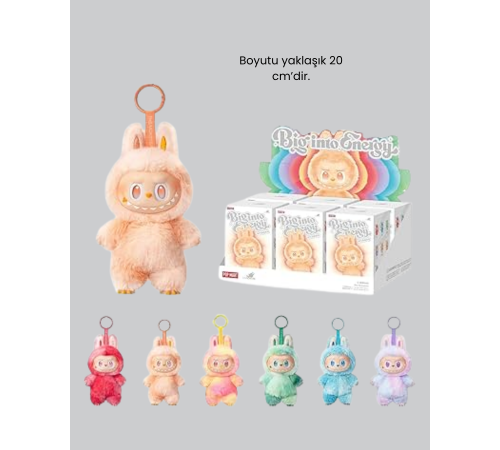 Dekoratif Yumuşak Labubu Peluş Figür – Koleksiyonluk ve Çocuklara Uygun Hediye 20 cm