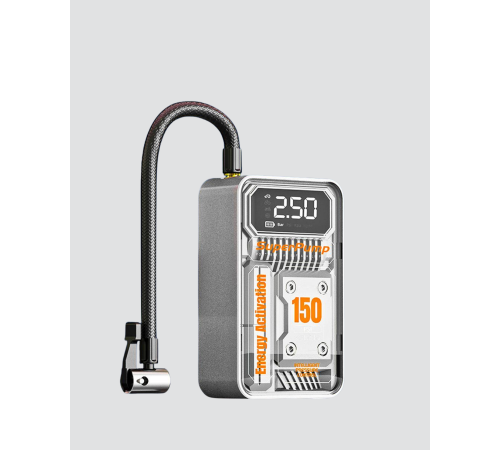 150 PSI Kablosuz Şarjlı Hava Pompası – LED Ekranlı ve Otomatik Kapanma Özellikli