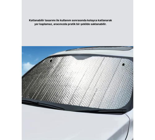 Araba Güneşliği Alüminyum Yansıtıcı Yüzeyle Etkili Isı Koruması