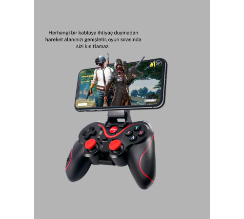 Bluetooth Kablosuz Gamepad TV PC Telefon Uyumluluğu Kolay Bağlantılı