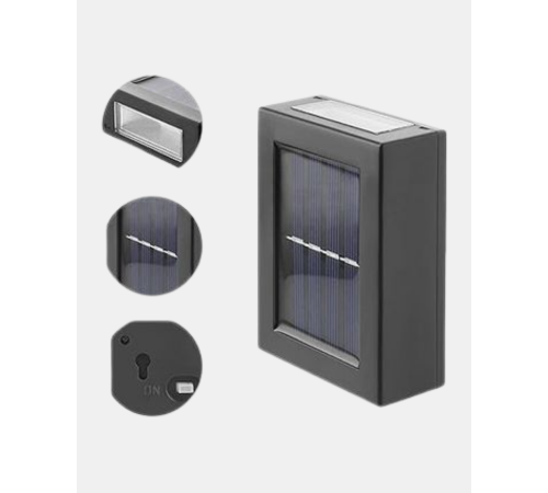 Solar Dış Mekan Aplik Su Geçirmez Dayanıklı LED Aydınlatmalı