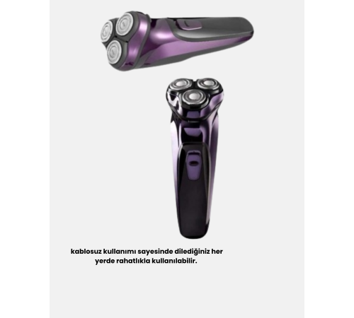 Şarjlı Saç ve Sakal Tıraş Makinesi Kablosuz Kompakt Tasarımlı