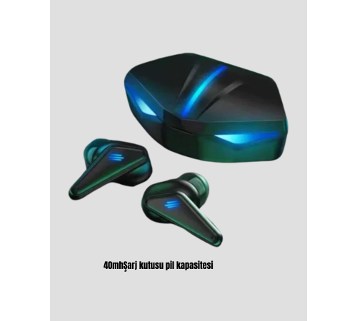 Tam Kablosuz  Kulaklığı 5.0 Bluetooth LED Kontrollü