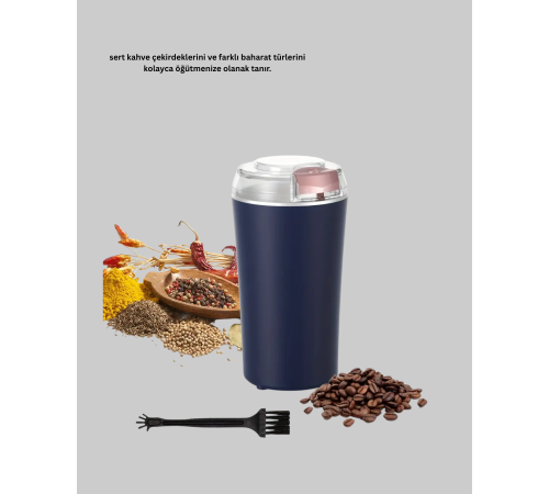Kahve ve Baharat Öğütücü Otomatik Mekanizmalı Dayanıklı Çelik
