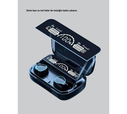 Kablosuz Bluetooth Kulaklık 5.1 Uzun Pil Ömrü Gürültü Engelleme