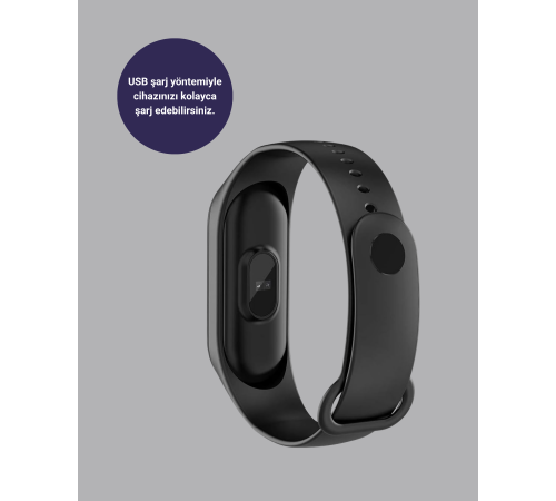 Bluetooth Akıllı Bileklik Spor Modlu Kalp Atış Takipli Uyku Analizli