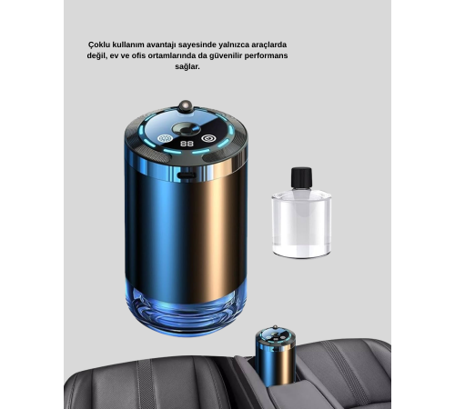Yıldız Projeksiyonlu Araç İçi Hava Nemlendirici ve Difüzör