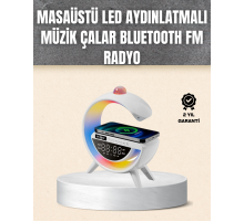 7 Ses Efektli RGB Işıklı FM Destekli Kablosuz Şarjlı Bluetooth Hoparlör