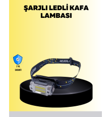 Kafa Lambası Led Fener Pratik Taşınabilir Ayarlanabilir USB Şarjlı