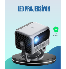 Smart Projector Android TV Otomatik Odaklı Full HD