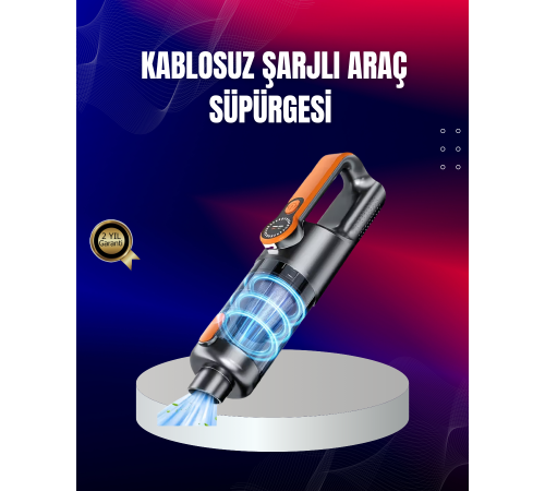 Taşınabilir Şarjlı El Süpürgesi Çok Yönlü Temizlik 5 Başlıklı Numaratör Hediyeli