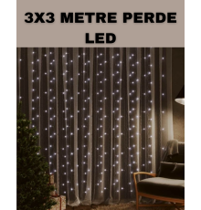 3x3 LED Şelale Perde Işık Kutlama ve Dekor Aydınlatması